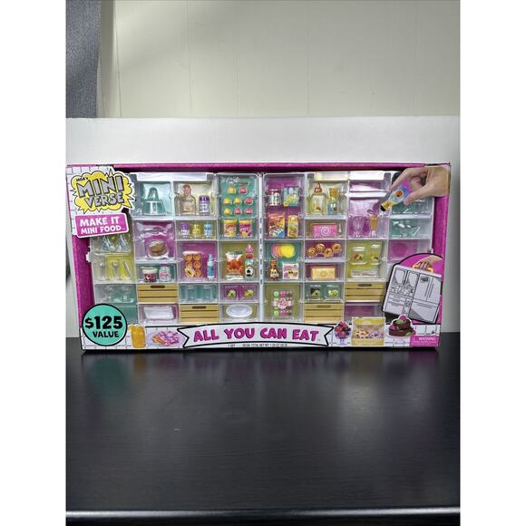 MGA Miniverse Make It Mini Food All You Can Eat Collection Case 101+ Pieces‎